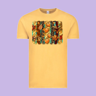 Fall Brushstroke Vintage Tee Designed By Cowgirlartshop