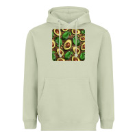Matcha avocados with wood and leopard background mug  coaster Heavyweight Hoodie - BarkalooDesign