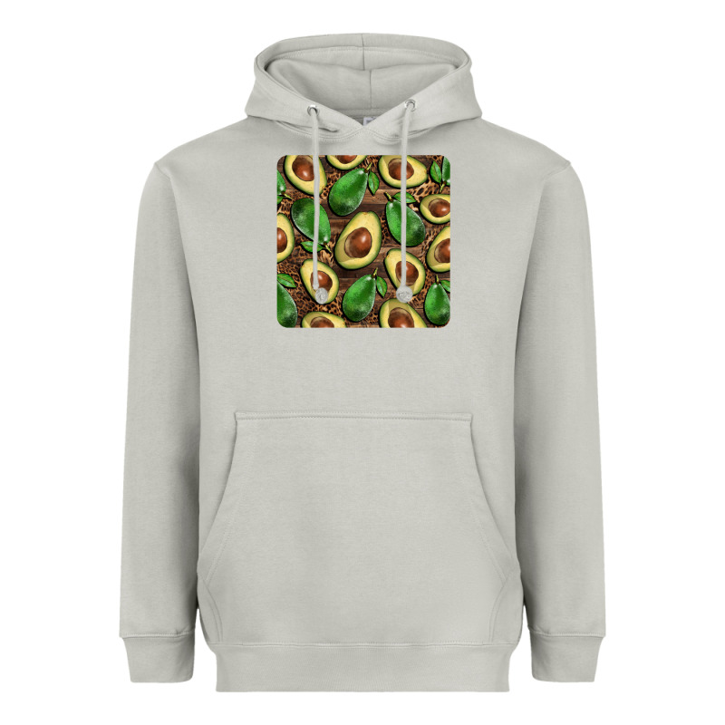 Avocados With Wood And Leopard Background Mug  Coaster Heavyweight Hoodie by BarkalooDesign | Teevron