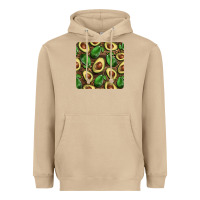 Mushroom avocados with wood and leopard background mug  coaster Heavyweight Hoodie - BarkalooDesign