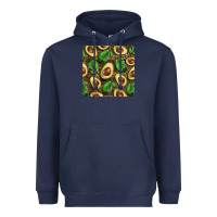 Navy avocados with wood and leopard background mug  coaster Heavyweight Hoodie - BarkalooDesign