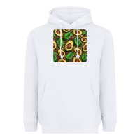 White avocados with wood and leopard background mug  coaster Heavyweight Hoodie - BarkalooDesign
