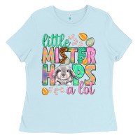 Baby Blue little mister hops a lot Ladies Tee - NancyCooperArtShop