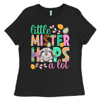 Black little mister hops a lot Ladies Tee - NancyCooperArtShop