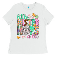 White little mister hops a lot Ladies Tee - NancyCooperArtShop