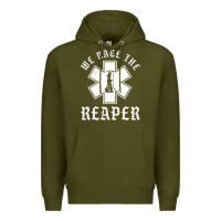 Army Green Emt, Ems And Paramedic We Race the Reaper Premium Hoodie - longCreatives
