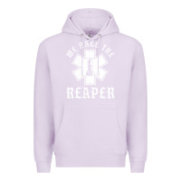 Lilac Emt, Ems And Paramedic We Race the Reaper Premium Hoodie - longCreatives