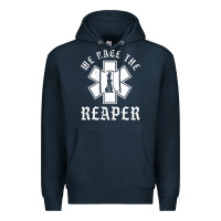 Navy Emt, Ems And Paramedic We Race the Reaper Premium Hoodie - longCreatives