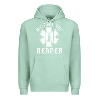 Seafoam Emt, Ems And Paramedic We Race the Reaper Premium Hoodie - longCreatives