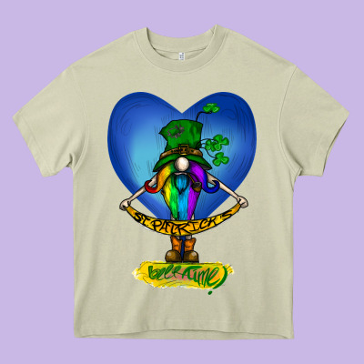 St Patricks Day Gnome Heavy Core Tee Designed By Bettercallsaul