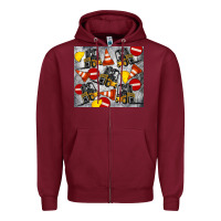 Burgundy forklift tumbler Zipper Hoodie - Artiststas
