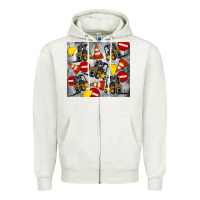 Oatmeal Heather forklift tumbler Zipper Hoodie - Artiststas