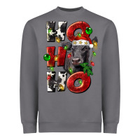 Storm Christmas ho ho ho black angus Heavyweight Sweatshirt - LillyAllenDesigns