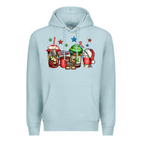 Blue Mist army Christmas coffee Premium Hoodie - Jasminsmagicworld