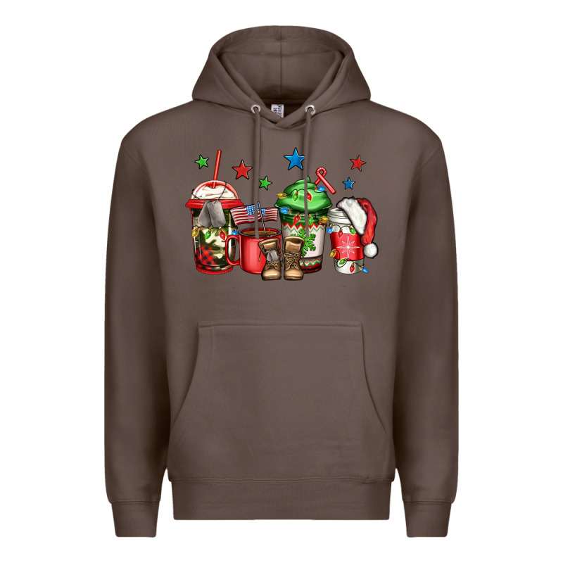 Army Christmas Coffee Premium Hoodie by Jasminsmagicworld | Teevron