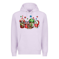 Lilac army Christmas coffee Premium Hoodie - Jasminsmagicworld