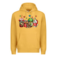 Mustard army Christmas coffee Premium Hoodie - Jasminsmagicworld