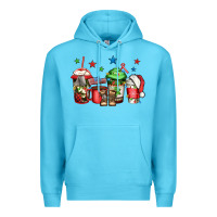 Ocean Blue army Christmas coffee Premium Hoodie - Jasminsmagicworld