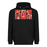 Black watermelon strawberry cowhide cup Heavyweight Hoodie - BarkalooDesign