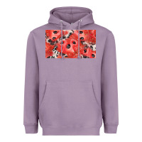 Lavender watermelon strawberry cowhide cup Heavyweight Hoodie - BarkalooDesign