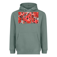 Sage watermelon strawberry cowhide cup Heavyweight Hoodie - BarkalooDesign