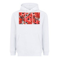 White watermelon strawberry cowhide cup Heavyweight Hoodie - BarkalooDesign
