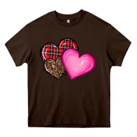 Chocolate Brown valentine's day hearts Heavy Core Tee - RanaPortraitStore