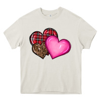 Cream valentine's day hearts Heavy Core Tee - RanaPortraitStore