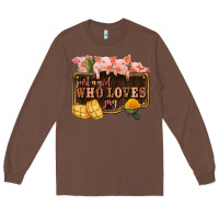 Chestnut just a girl who loves pig olivia Long Sleeve Tee - OliviaCreatesArt
