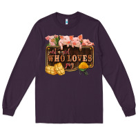 Plum just a girl who loves pig olivia Long Sleeve Tee - OliviaCreatesArt