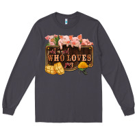 Smoke just a girl who loves pig olivia Long Sleeve Tee - OliviaCreatesArt