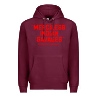 Burgundy merciless indian savages Premium Hoodie - longCreatives