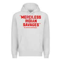 Dove Grey merciless indian savages Premium Hoodie - longCreatives