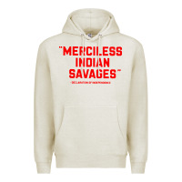 Oatmeal Heather merciless indian savages Premium Hoodie - longCreatives