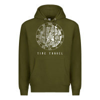 Army Green Time Travel Traveler Watch Vintage Clock Steampunk Gift Premium Hoodie - longCreatives