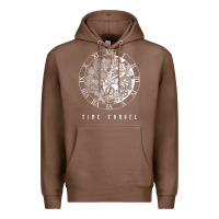 Chestnut Time Travel Traveler Watch Vintage Clock Steampunk Gift Premium Hoodie - longCreatives