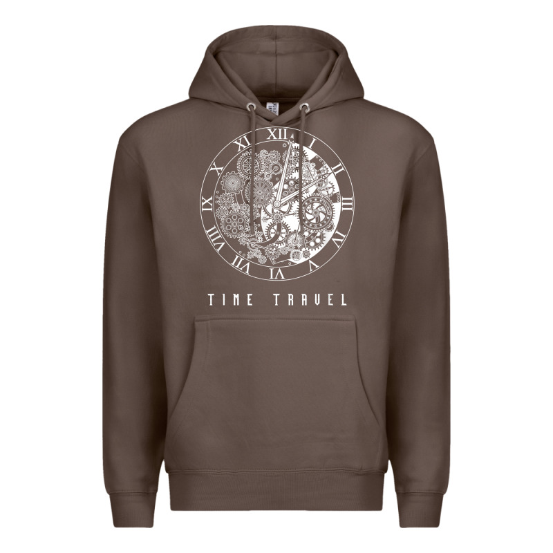 Time Travel Traveler Watch Vintage Clock Steampunk Gift Premium Hoodie by longCreatives | Teevron