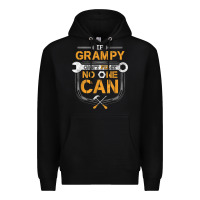 Black Mens Grampy Funny Handyman Fix It Fathers Day Gift Premium Hoodie - longCreatives