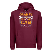 Burgundy Mens Grampy Funny Handyman Fix It Fathers Day Gift Premium Hoodie - longCreatives