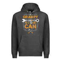 Charcoal Heather Mens Grampy Funny Handyman Fix It Fathers Day Gift Premium Hoodie - longCreatives