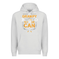 Dove Grey Mens Grampy Funny Handyman Fix It Fathers Day Gift Premium Hoodie - longCreatives