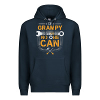 Navy Mens Grampy Funny Handyman Fix It Fathers Day Gift Premium Hoodie - longCreatives