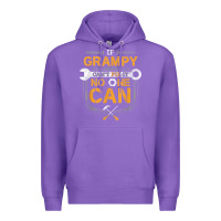 Purple Mens Grampy Funny Handyman Fix It Fathers Day Gift Premium Hoodie - longCreatives