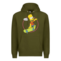 Army Green The Simpsons Bart Simpson Eat My Shorts Premium Hoodie - longCreatives