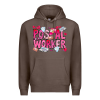 Coffee Postal Worker Premium Hoodie - CowhideDigitalArt