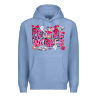 Colony Blue Postal Worker Premium Hoodie - CowhideDigitalArt