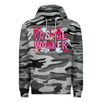 Slate Camo Postal Worker Premium Hoodie - CowhideDigitalArt