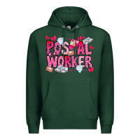 Sports Green Postal Worker Premium Hoodie - CowhideDigitalArt