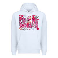 White Postal Worker Premium Hoodie - CowhideDigitalArt