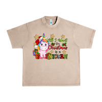 French Oak all i want for christmas is a unicorn Urban Heavy Tee - CowGirlArtShop